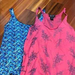 Two light tank tops